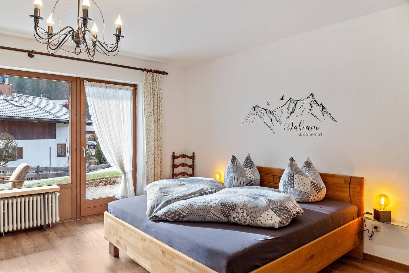 Gehele studio, Studio Appartement 'Aschaubichl - Wohnung Silberdistel' met Uitzicht op de Bergen en Privé Terras in Grainau, Eibsee