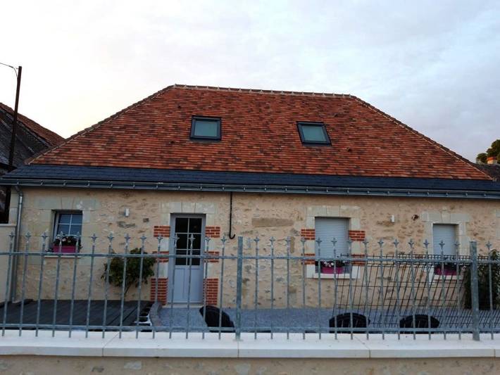 Location de vacances pour 5 personnes, avec jardin et piscine à Hommes - 2