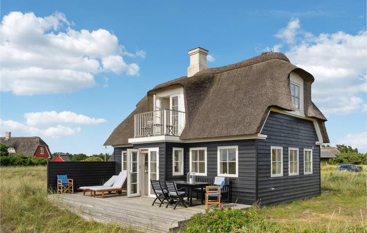 Ferienhaus mit Meerblick für 4 Personen, mit Terrasse und Garten in Blavand