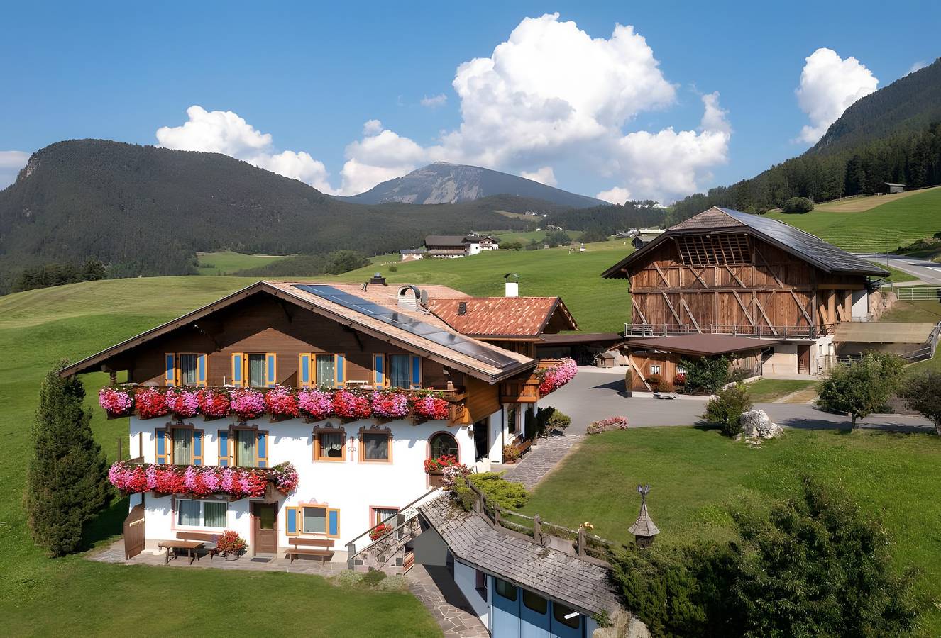 Hel lägenhet, Apartment 'Binterhof Genziana' with Mountain View, Private Terrace and Wi-Fi in Tiosels, Kastelruth