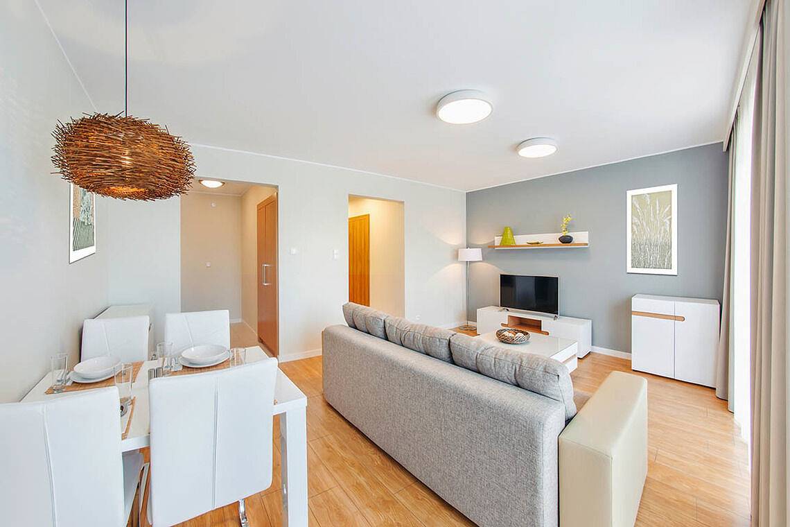 Cały apartament wypoczynkowy, Apartament wakacyjny dla 3 osób z balkon in Ustka, Morze Bałtyckie