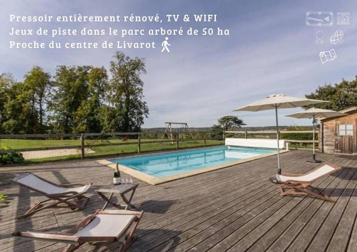 Location de vacances pour 10 personnes, avec jardin ainsi que vue et piscine dans Livarot-Pays-d'Auge - 2
