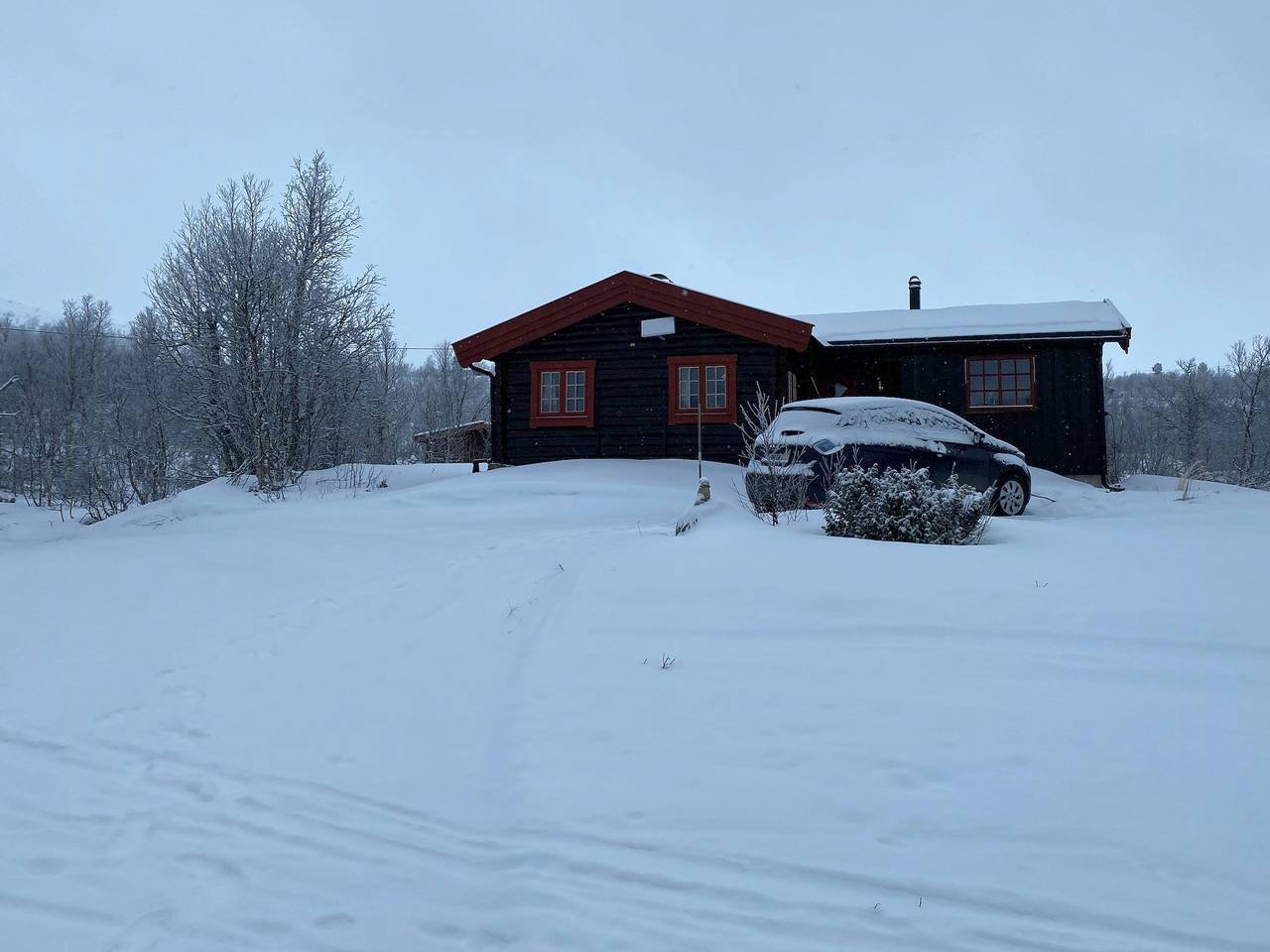 Traditionelle Hütte in Nøsterbølia in Uvdal, Nore og Uvdal