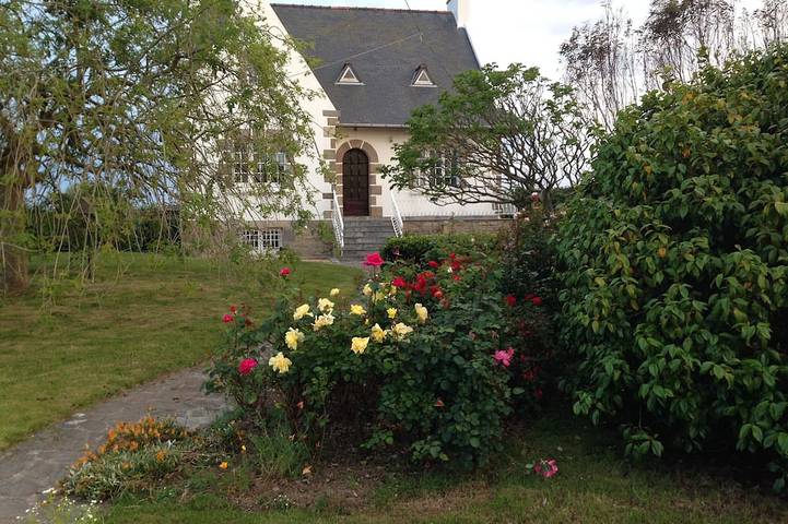 Maison de vacances pour 8 personnes, avec balcon et jardin à Porspoder