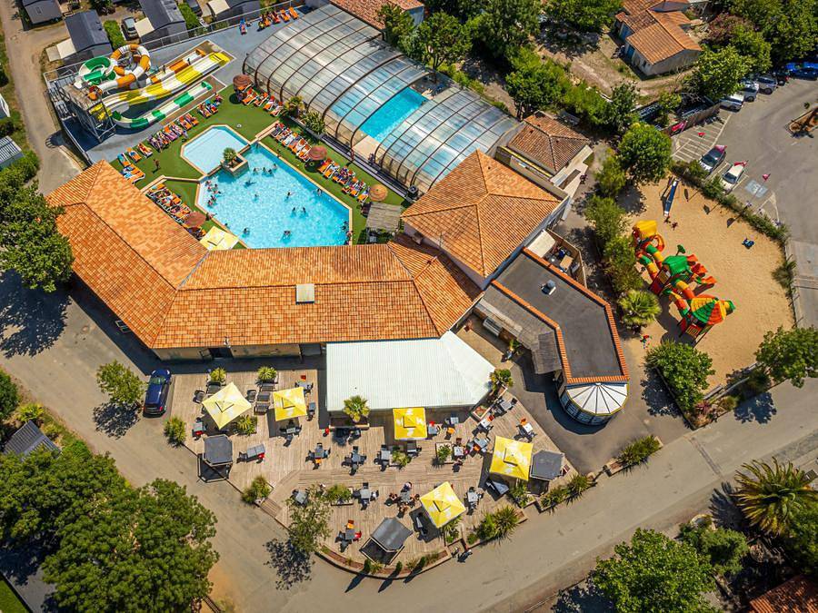 Camping Oléron Loisirs   - Mobilheim 4 personen - Cocoon 2 Zimmer 21m² in Saint-Georges-d'Oléron, Côte de Beauté