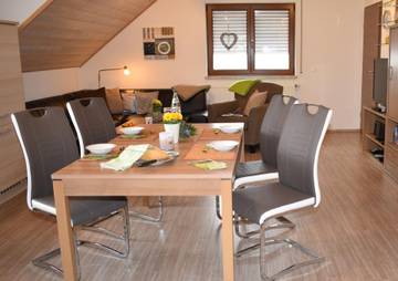 Ferienwohnung für 4 Personen, mit Garten und Terrasse in Bad Brambach