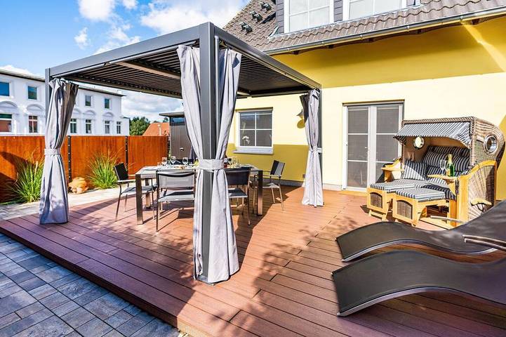 Ferienhaus für 6 Personen, mit Terrasse und Garten sowie Sauna in Korswandt
