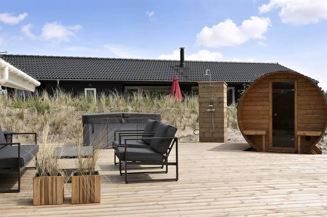 Home in Ringkøbing with sauna in Søndervig, Holmsland Klit