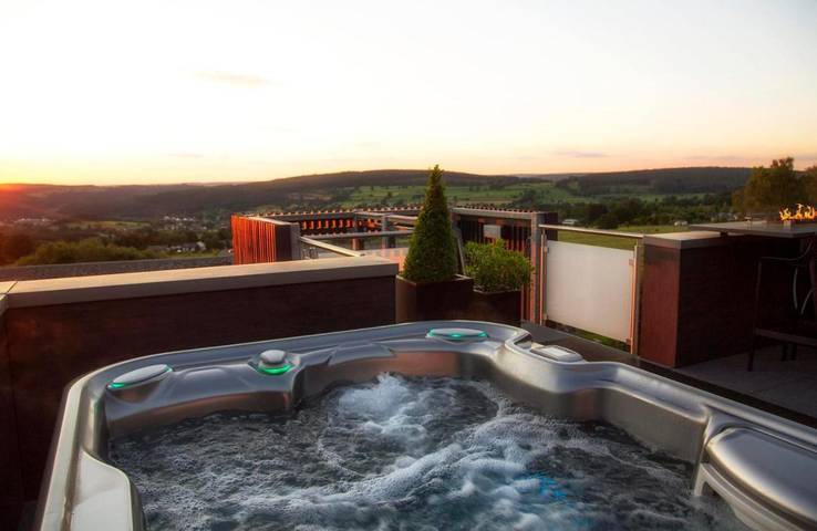 Appartement de vacances pour 2 personnes, avec sauna ainsi que terrasse et vue