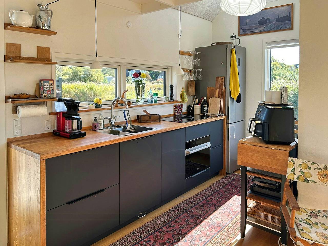 Schönes Tiny House mit Blick auf den Bach in Bro Strand, Kleiner Belt