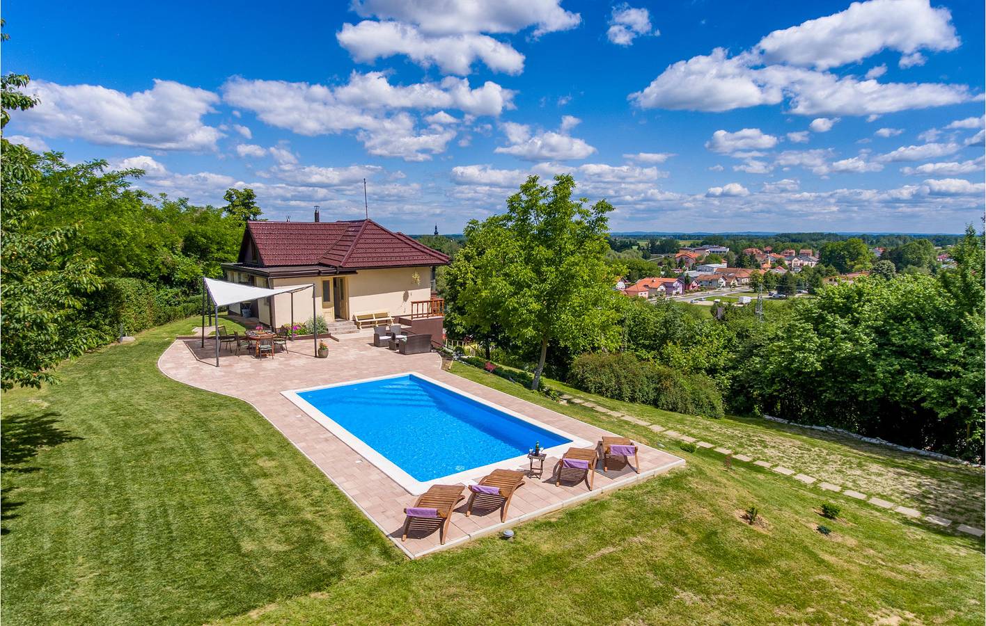 Gemütliche 1-Zimmer-Wohnung mit Pool, Terrasse und WLAN in der Nähe des Stadtzentrums von Ludbreg in Ludbreg, Varazdin