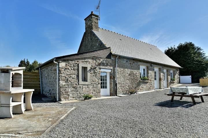 Ferienhaus für 4 Personen mit Ausblick in Saint-Marcan, Mont-Saint-Michel-Bucht