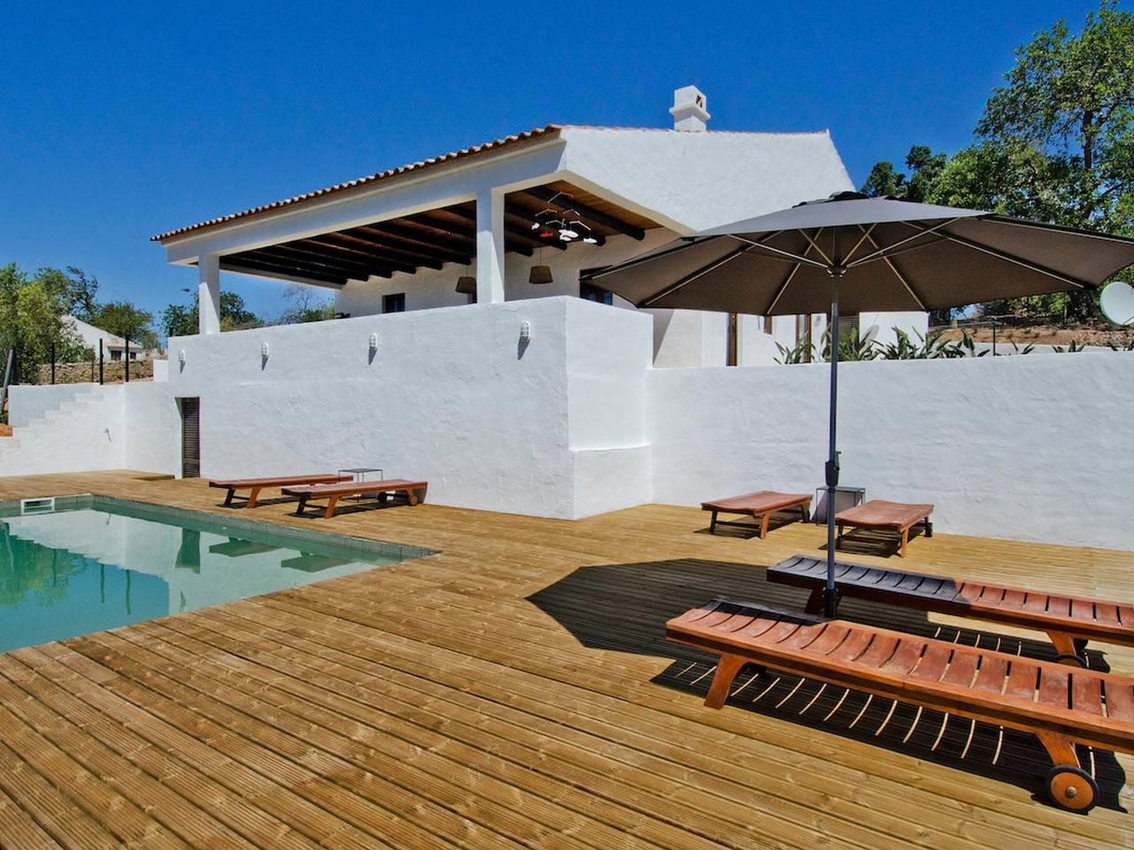 Villa mit Pool und Klima, Meerblick - 8 Pers. in São Bartolomeu de Messines, Faro Distrikt