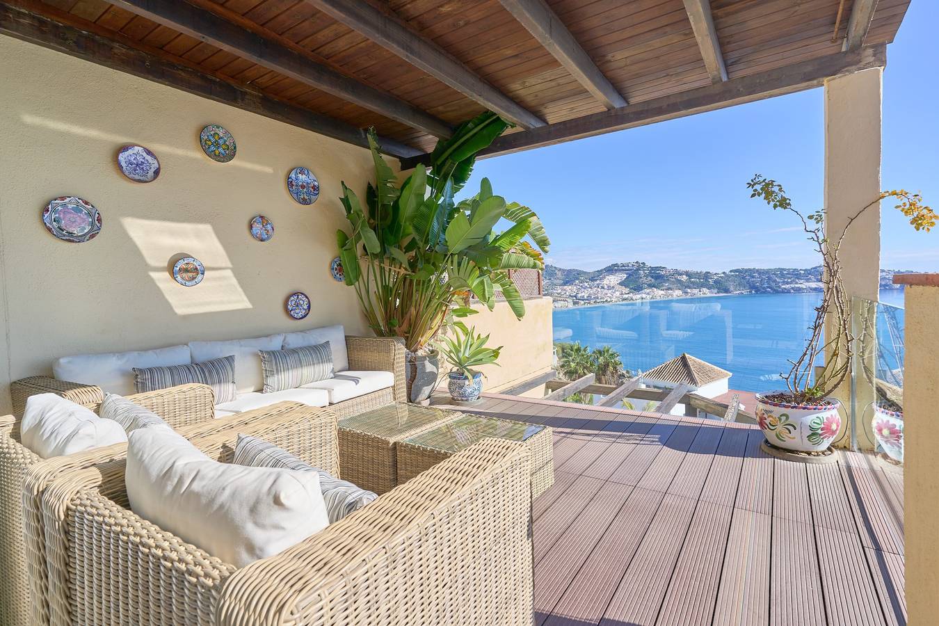 Ferienhaus 'Schönes Haus mit atemberaubendem Meerblick' mit Meerblick, Wlan und Klimaanlage in Cerro Gordo, Almuñecar