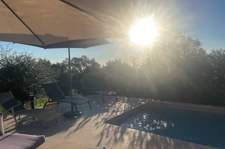 Appartement de vacances pour 3 personnes, avec balcon et jardin