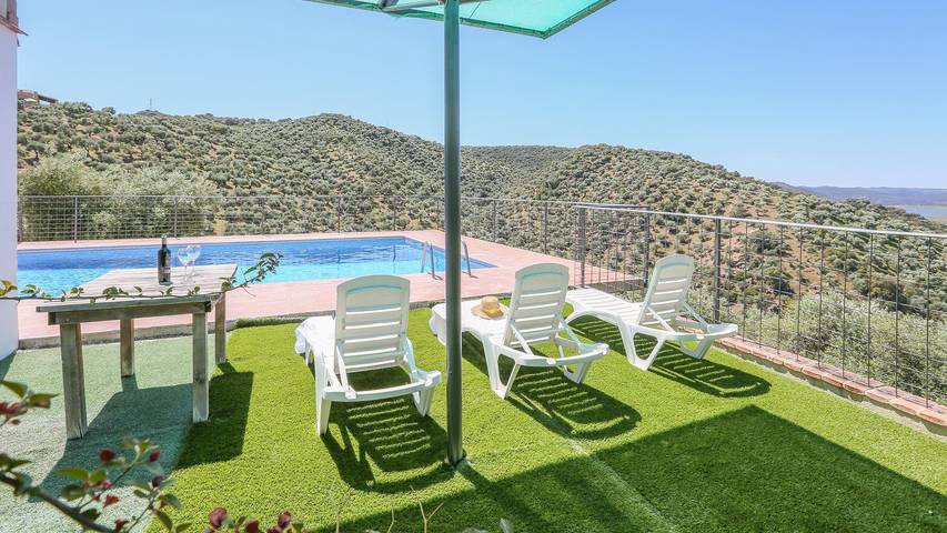 Casa rural para 10 personas, con balcón/terraza y piscina, Se admiten mascotas en Sierra Norte de Sevilla - 2