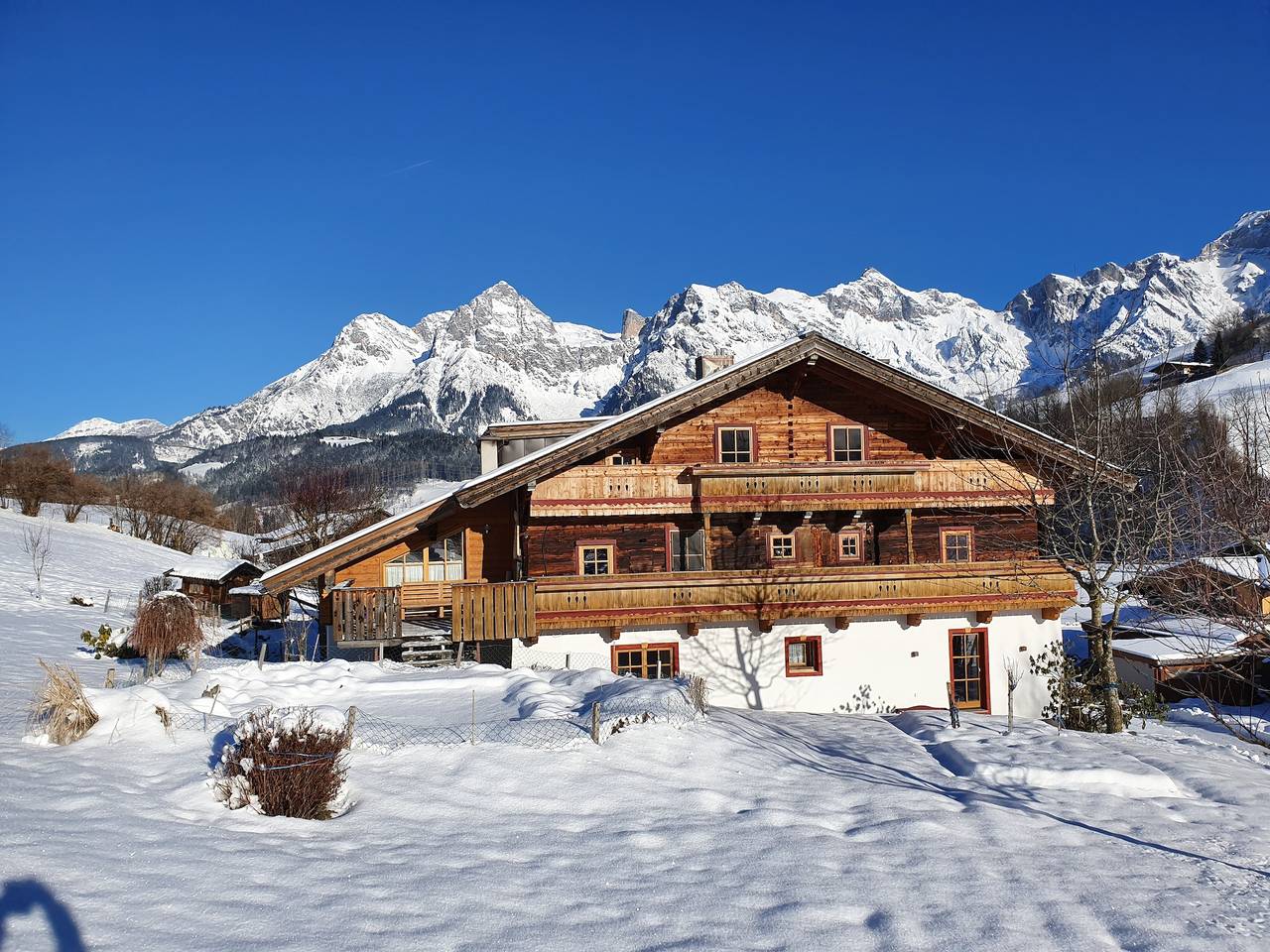 Ganze Wohnung, Ferienwohnung "Steinernes Meer" mit Balkon, Bergblick auf einem Biohof in Maria Alm, Pinzgau