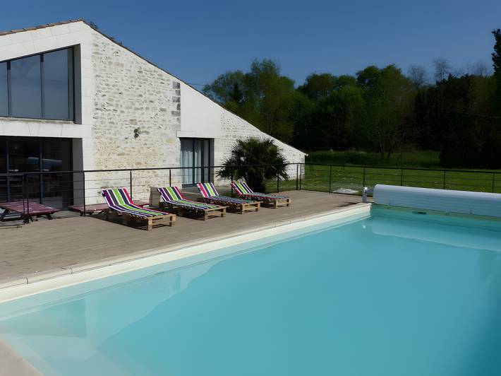 Maison de vacances pour 14 personnes, avec jardin en Charente-Maritime