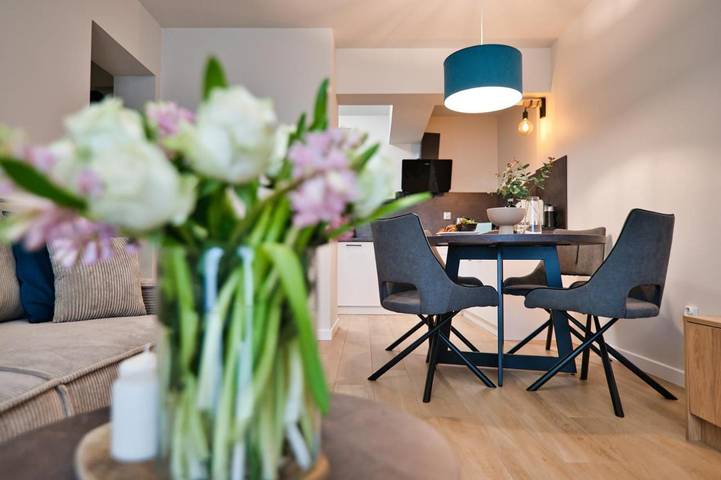 Apartament wakacyjny dla 4 osób, z sauna i taras, zwierzęta dozwolone w Zarzecze