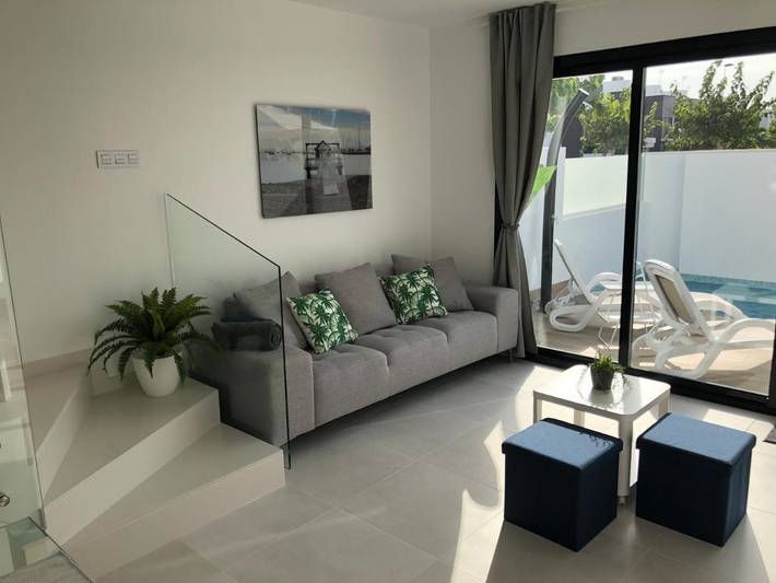 Casa rural para 6 personas, con Balcón y Terraza además de Piscina y Vistas en San Pedro del Pinatar - 4