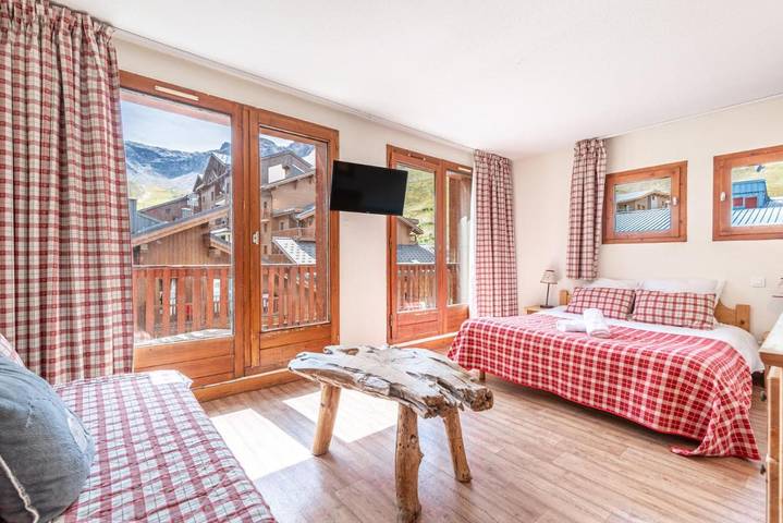 Appart’hôtel pour 3 personnes, avec Terrasse et Vue à Tignes