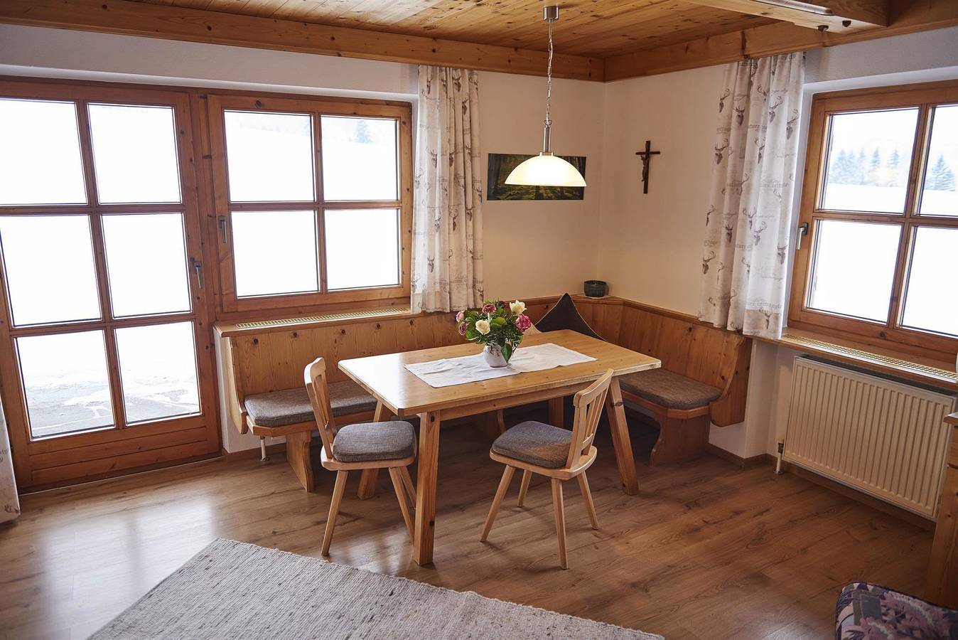 Ganze Ferienwohnung, Ferienwohnung "4" -Du/Wc, 1 Schlafraum, Kachelofen in Kössen, Kaiserwinkl