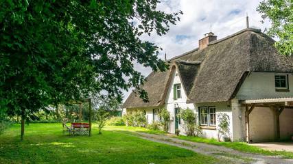 Ferienhaus für 4 Personen, mit Garten und Ausblick sowie Terrasse auf Eiderstedt