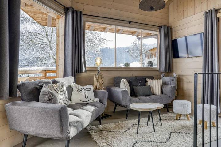 Chalet pour 4 personnes, avec vue et jardin à Cordon - 2