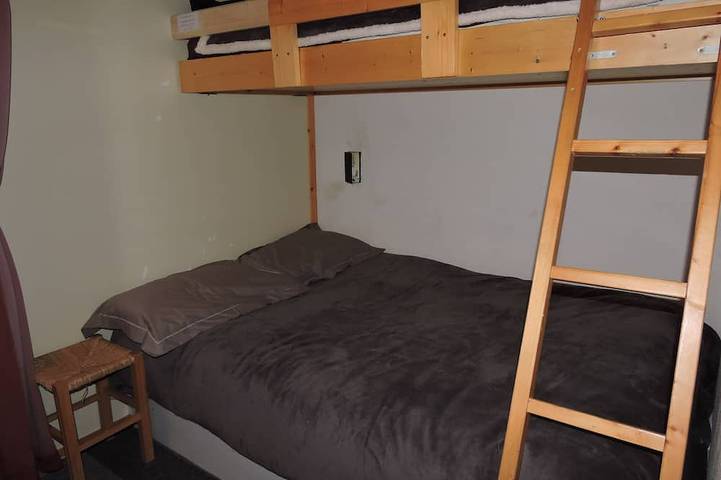 Appartement entier, Studio Arc 2000, 4/5 personnes, residence Bel Aval, style Charlotte Perriand. in Les Arcs, Bourg-Saint-Maurice