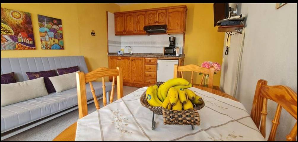 Vacation rental for 5 people, with balcony and yard in La Palma