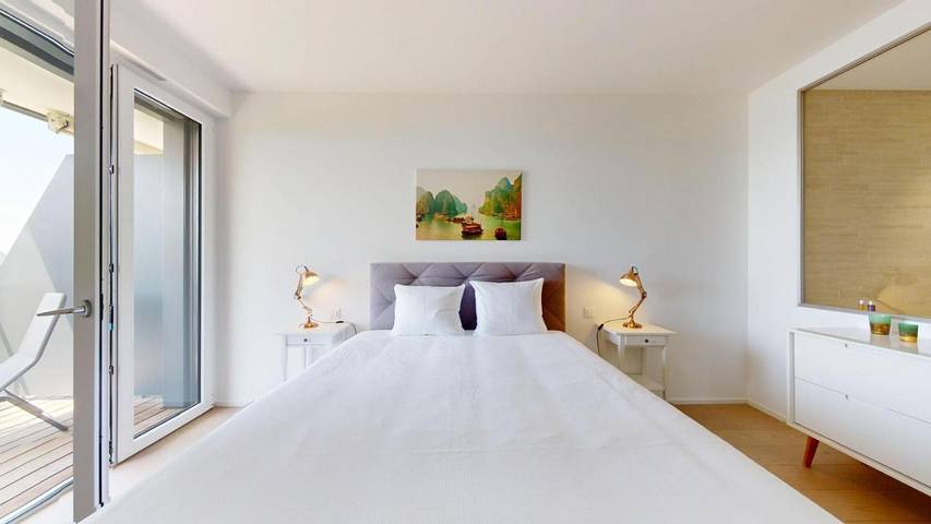 Gîte pour 4 personnes, avec vue et terrasse ainsi que vue sur le lac et piscine à Puidoux - 4