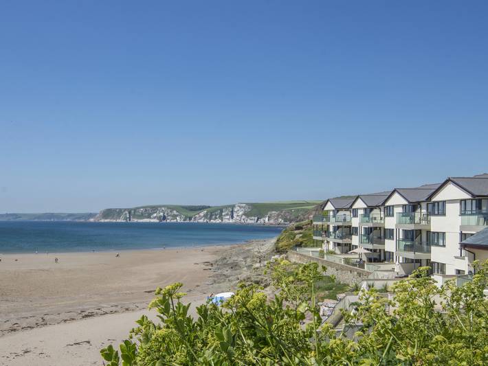 Apartamento entero, Apartamento de vacaciones para 4 personas con balcón in Bigbury-on-Sea, Bigbury