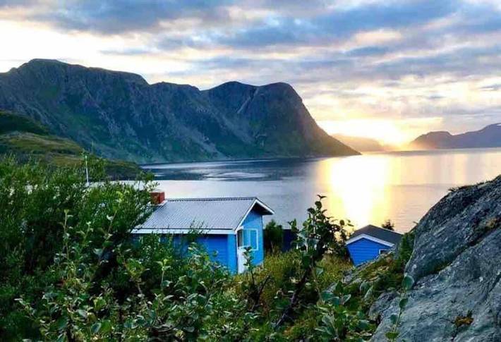 Ferienhaus für 6 Personen, mit Balkon und Terrasse sowie Garten in Hammerfest