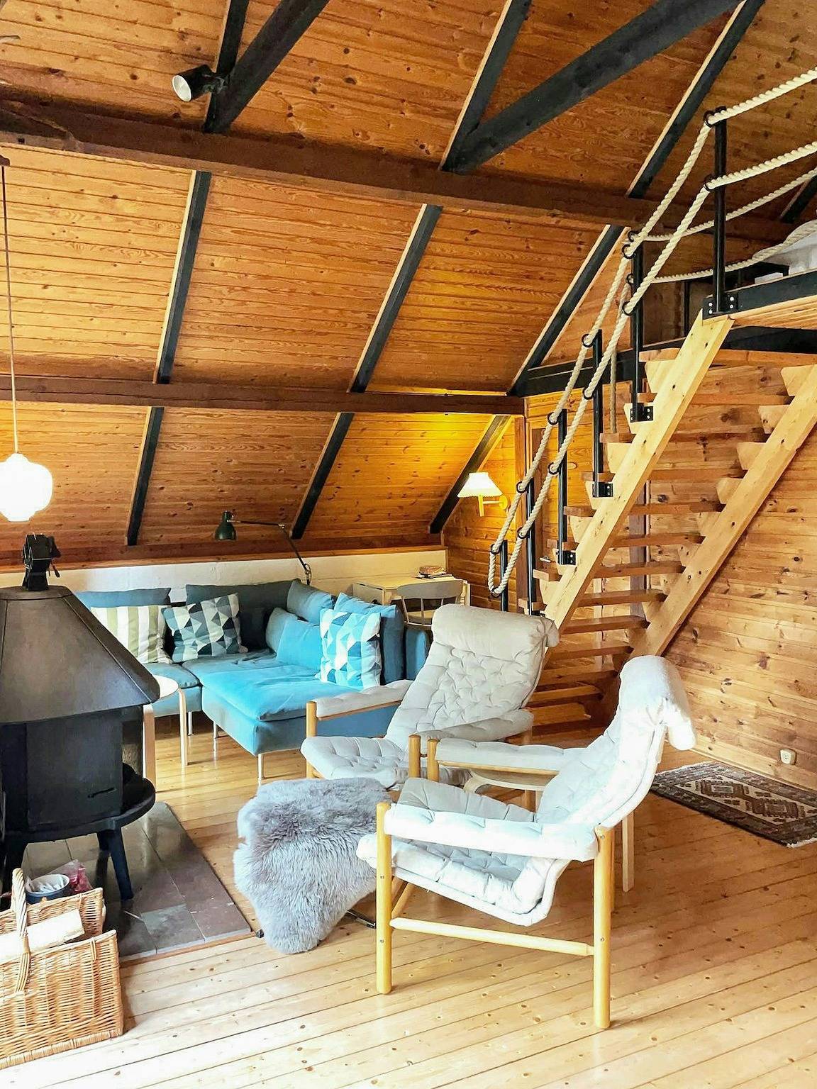 Gemütliches Haus aus den 70er Jahren in der Waldlandschaft bei Knäred in Laholm, Halland