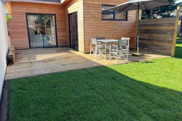 Ferienhaus für 4 Personen, mit Garten und Terrasse, mit Haustier
