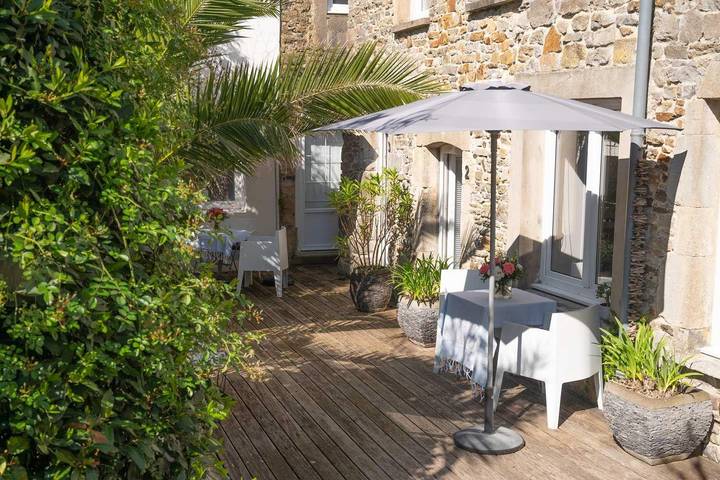 Gîte pour 2 personnes, avec terrasse à Portbail