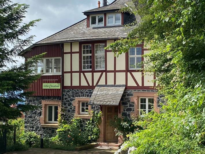 Ferienhaus für 6 Personen, mit Garten und Terrasse sowie Ausblick an der Bergstraße