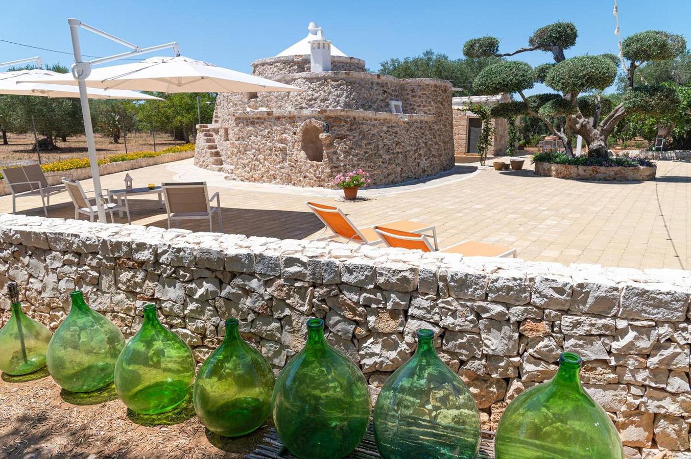 Trullo 'Pietra800' com Terraço Privado, Jardim Privado e Ar Condicionado in Salento