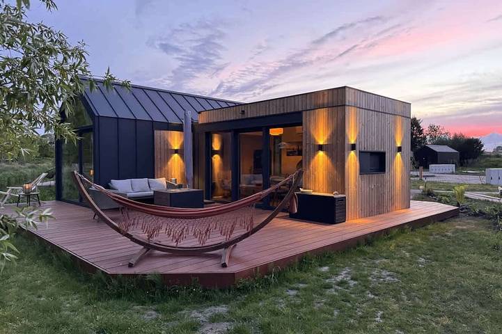 Blockhütte für 4 Personen, mit Garten - 1