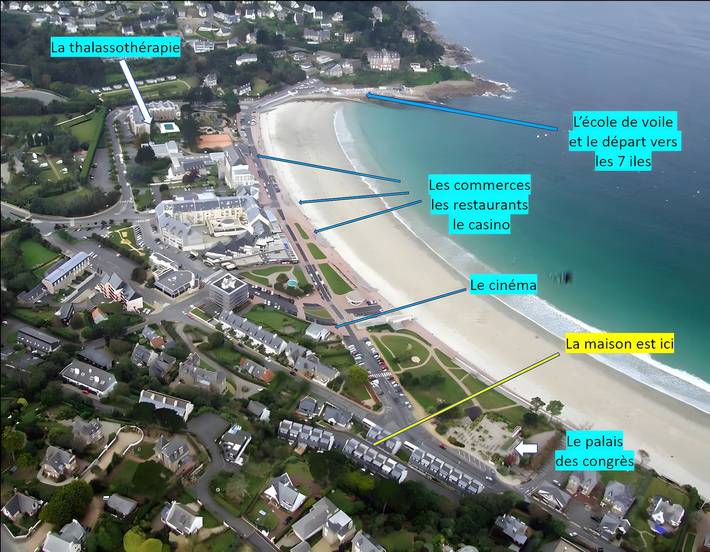 Maison Gwael Kaer : vue mer, terrasse privée et Wi-Fi à Perros-Guirec in Perros-Guirec, Côte de Granit Rose