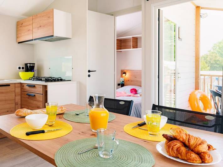 Camping du Vieux Château - Mobilheim 4 personen - Eskapade in Saint-Michel-Chef-Chef, Côte de Jade