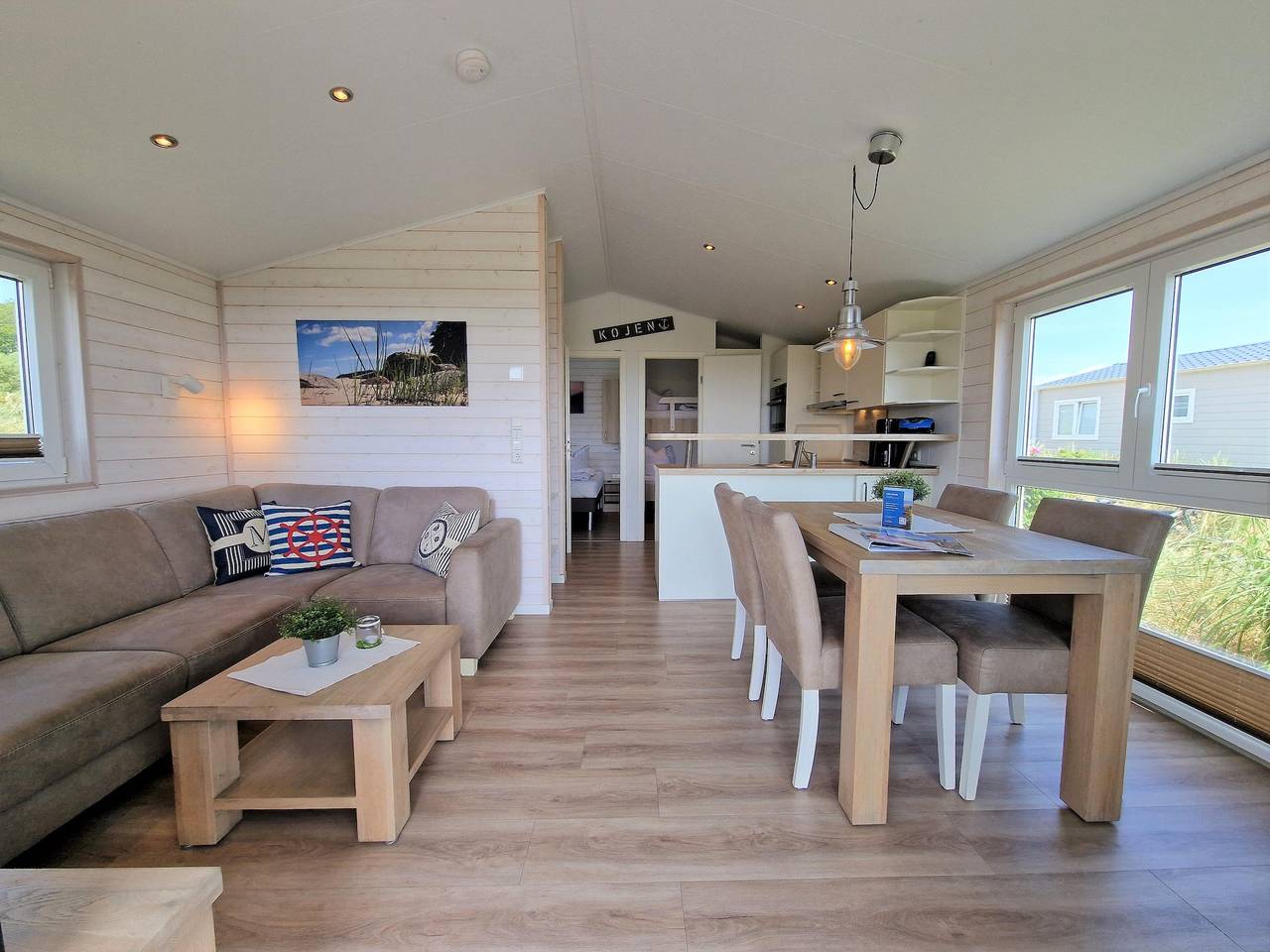 Kapitänshaus mit Teilostseeblick in Bliesdorf Strand, Schashagen