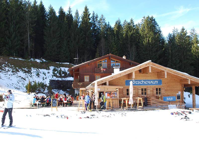 Alpengasthof Götschenalm - Doppelzimmer Nr. 2 oder 7 mit Dusche/Wc, Terrasse oder Balkon, Tv in Bischofswiesen, Berchtesgadener Alpen