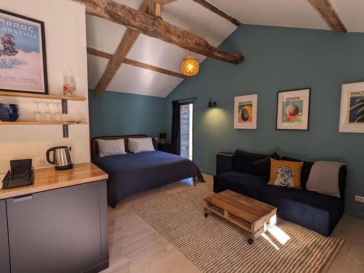 Gîte pour 2 personnes, avec Jacuzzi et Terrasse ainsi que Jardin et Vue dans Mauléon-Barousse