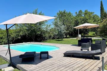 Location de vacances pour 4 personnes, avec jardin et balcon à Beaulieu (Largentière)