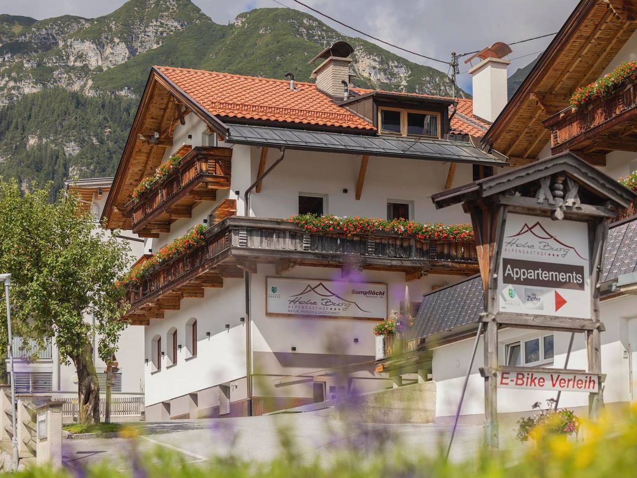 Alpengasthof Hohe Burg - Doppelzimmer Comfort in Stubaier Alpen, Trins