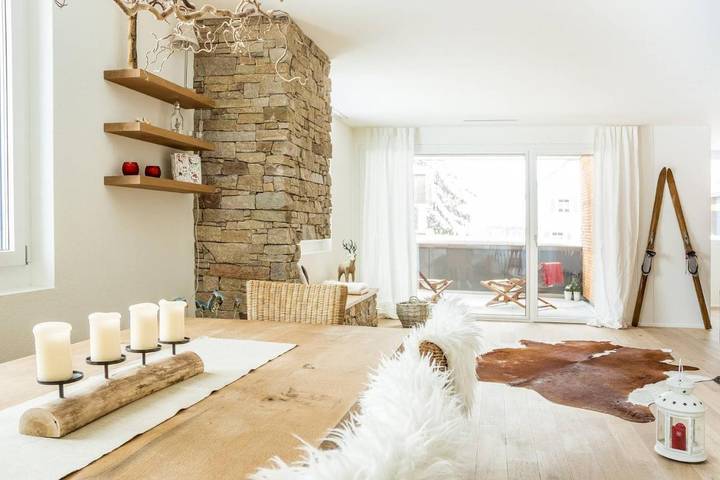 Ferienwohnung für 8 Personen, mit Balkon und Garten in Andermatt