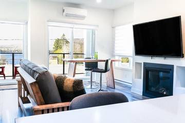 Gîte pour 4 personnes, avec vue ainsi que vue sur le lac et balcon dans Saint Donat De Montcalm