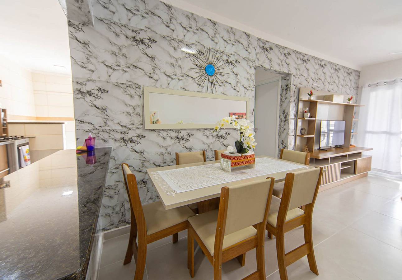 Ganze Wohnung, Apto com Garagem e Varanda a 450m da Praia in Praia Grande, Baixada Santista