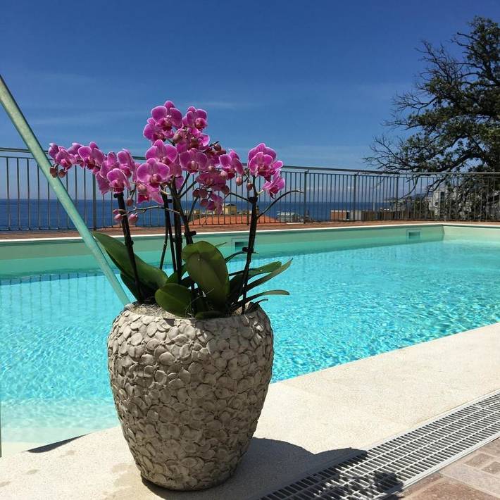 Hôtel pour 3 personnes, avec Balcon et Terrasse ainsi que Jardin et Piscine dans Cavi Di Lavagna